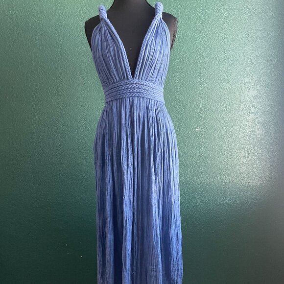💙 Bohemian Blue Goddess Maxi Dress 💙 - Picture 1 of 3